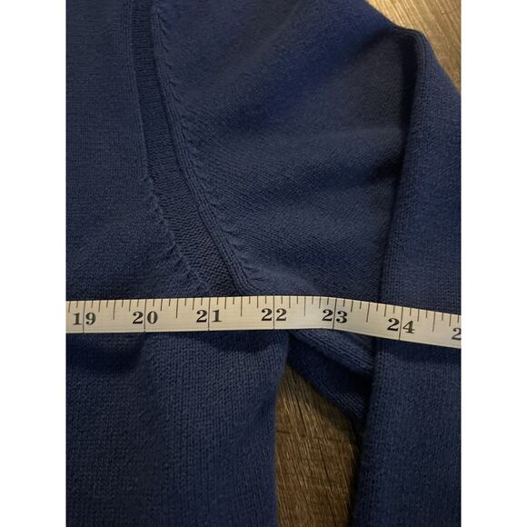 Tommy Hilfiger Men's Quarter Zip Knit Pullover Sweater Blue Men's XXL - Picture 4 of 4